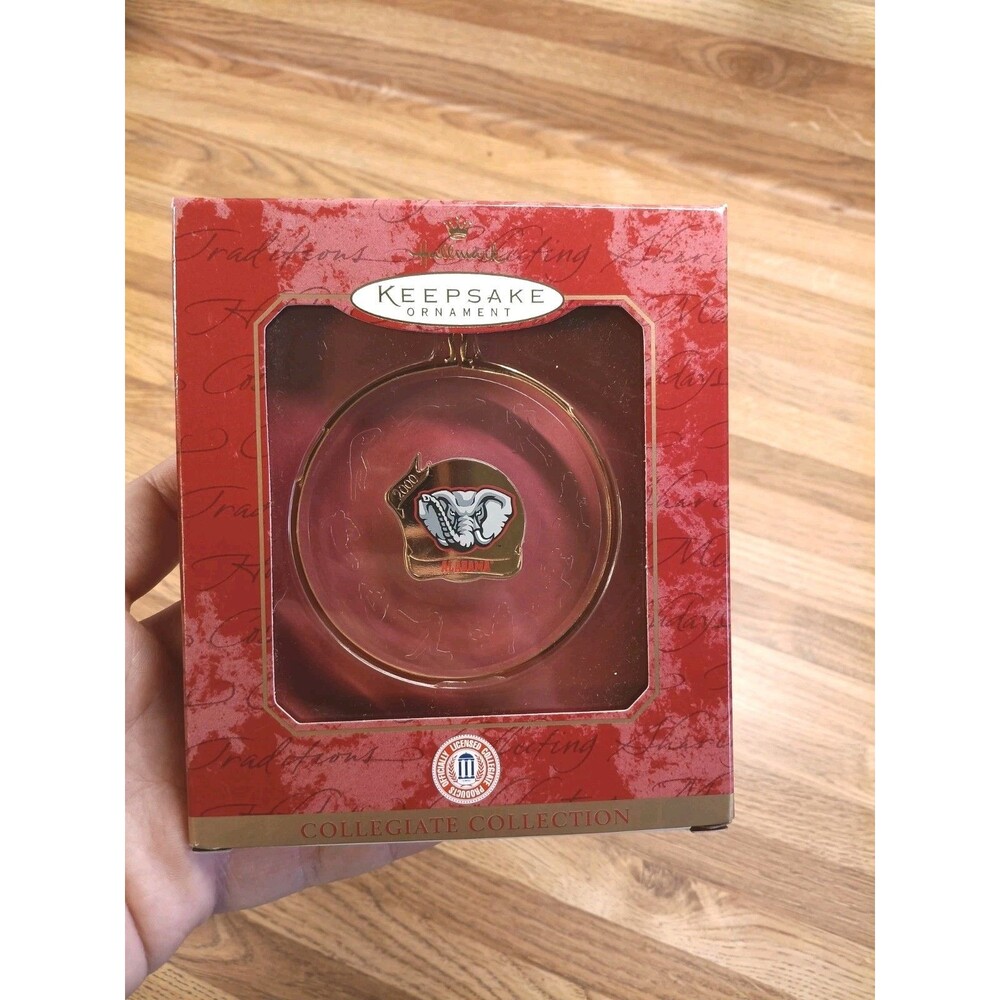 Vintage Alabama Crimson Tide Football Keepsake  Ornament Year 2000